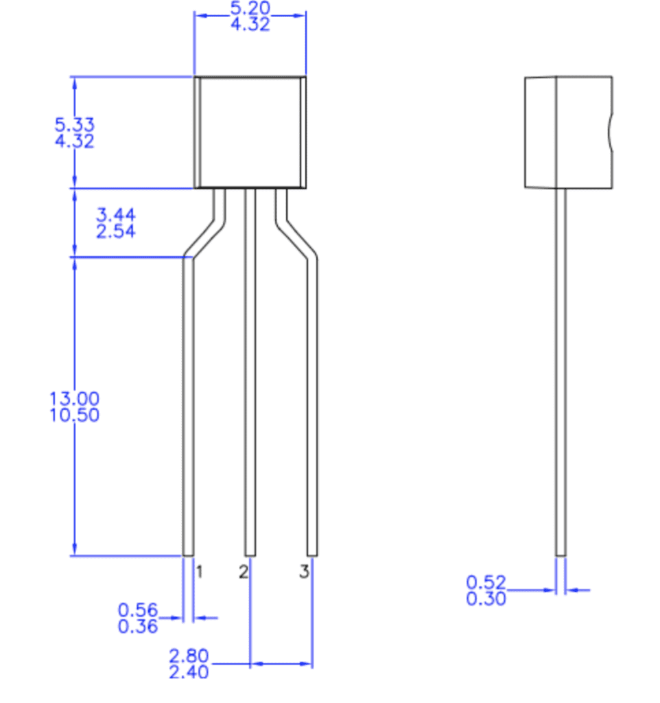 PN2222A: General Purpose Transistor - Free Online PCB CAD Library