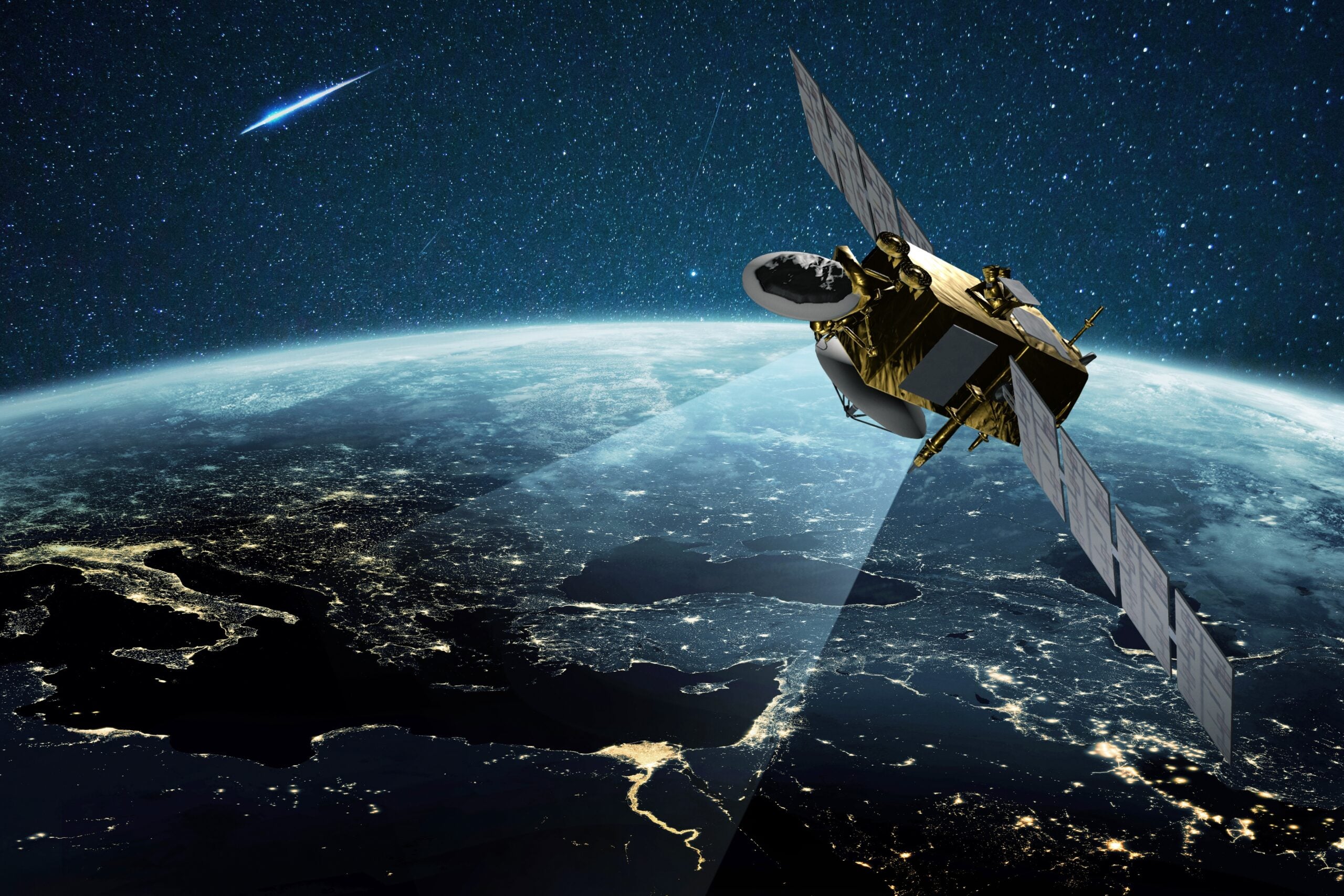 Satellites use radiation-hardened components