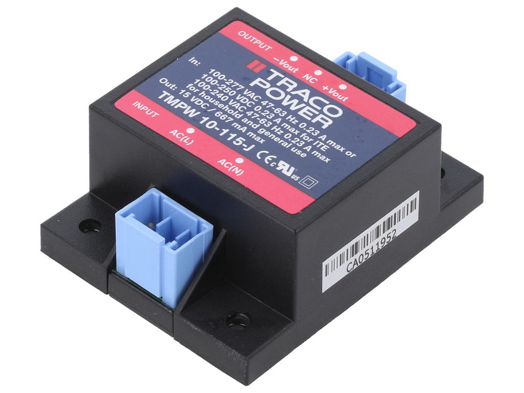 The TMPW series by Traco Power Supply can accommodate a wide range of I/O voltages and temperatures.